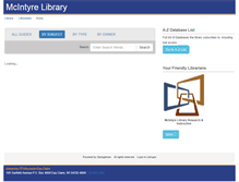 Tablet Screenshot of libguides.uwec.edu