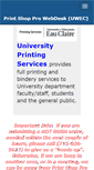 Mobile Screenshot of printingservices.uwec.edu